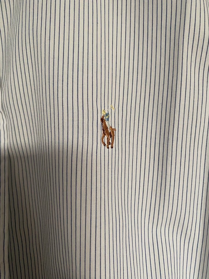 Kısa Kollu açık mavim çizgili Gömlek - Görsel 2