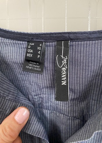 Gri Düğmeli Midi Kumaş Elbise - Görsel 4