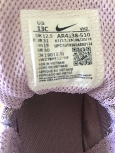 31 Beden Nike çocuk ayakkabı