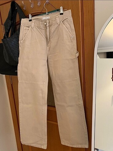 38 Beden camel Renk mango kargo pantolon