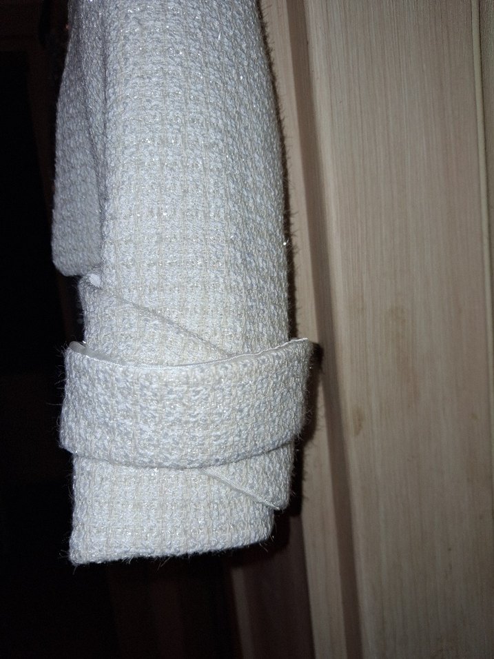 Kız Çocuk Beyaz Triko Bolero - Görsel 3