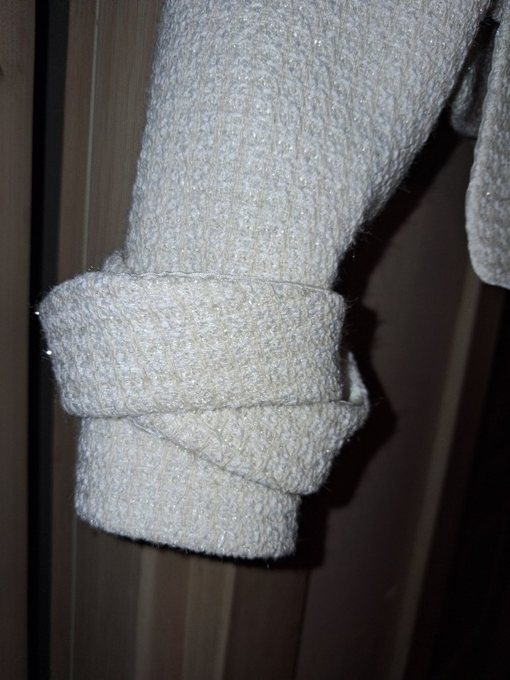 Kız Çocuk Beyaz Triko Bolero - Görsel 4