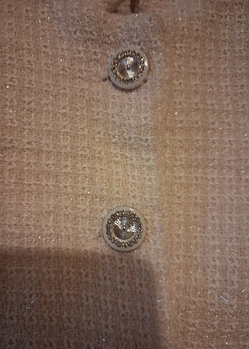 Bej Düğmeli Kız Bolero - Görsel 6