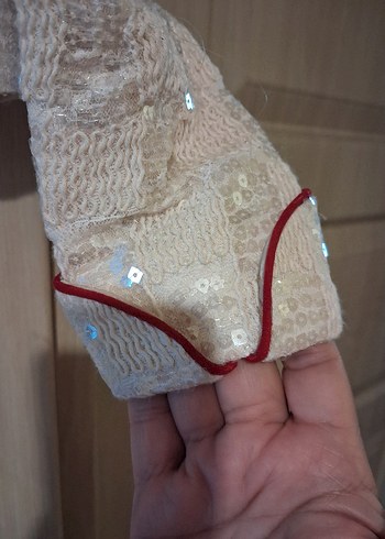 Kız Çocuk İşlemeli Beyaz Bolero - Görsel 8