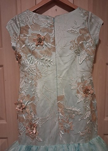 Turkuaz Uzun Denizkızı Gelinlik - Görsel 15