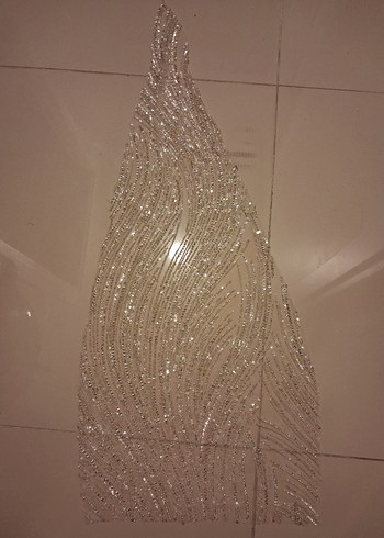 Bej Parlak Balık Modeli Gelinlik - Görsel 2