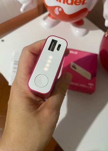Asus Pembe Mini Power Bank 10050mAh - Görsel 3