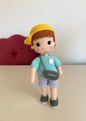 Renkli Örgü Erkek Bebek Oyuncak Bebek