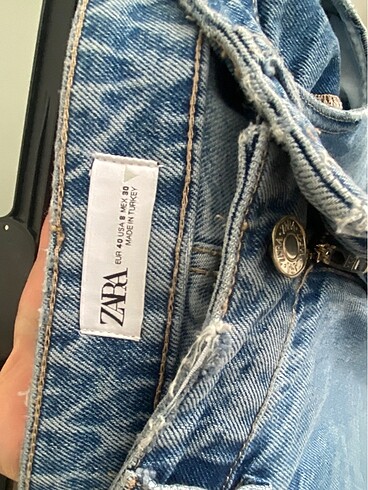 40 Beden Zara Jean Geniş Paça