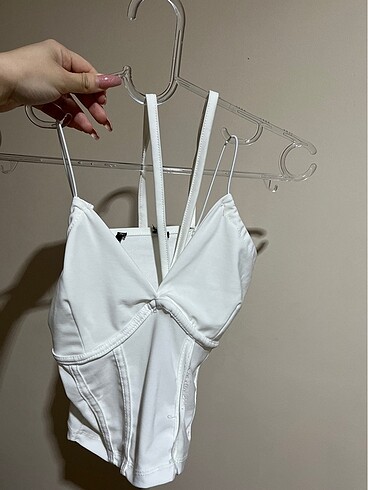 Bershka Beyaz crop