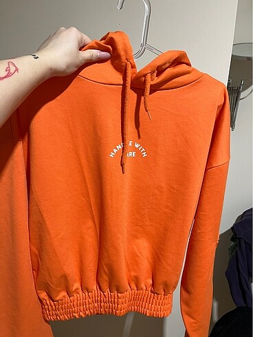 Turuncu kısa sweat