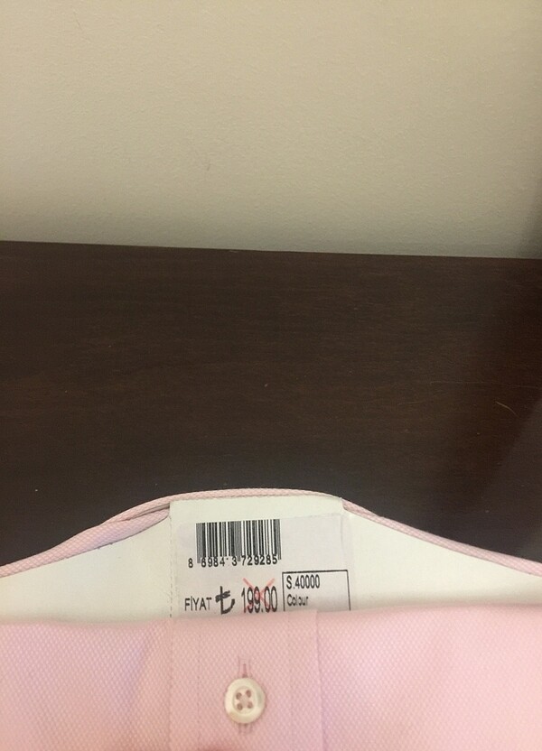 Dufy pembe m beden yeni etiketli erkek gömlek - Görsel 3