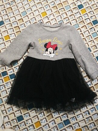 LCW Kız Bebek Minnie Mouse Baskılı Elbise 