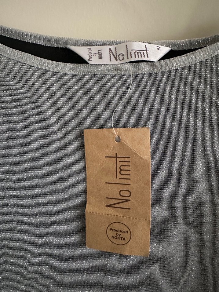 Gri tül mini Elbise - Görsel 3