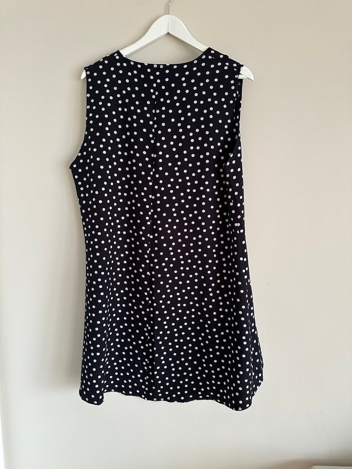 NUR FERACE Puantiyeli mini elbise - Görsel 2