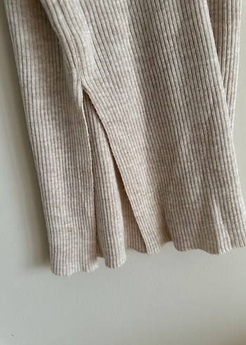 DM BASIC Bej Triko Uzun Kollu Kadın Elbise - Görsel 3