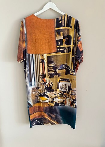 LA FABA desenli mini elbise-tunik - Görsel 2