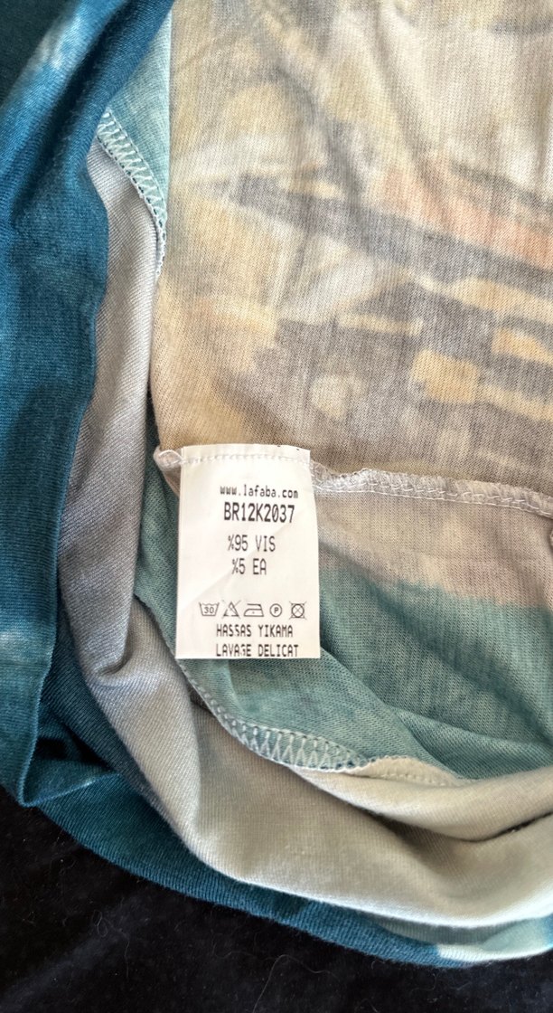 LA FABA desenli mini elbise-tunik - Görsel 4