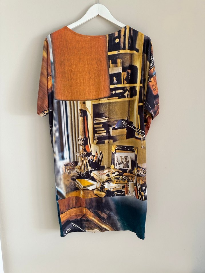 LA FABA desenli mini elbise-tunik - Görsel 2