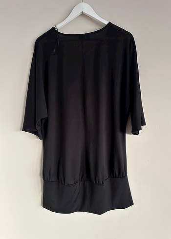 BODYFLIRT Siyah V Yaka Dökümlü mini elbise - Görsel 2