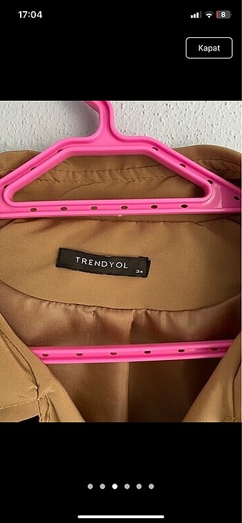 Trendyol & Milla Kısa trençkot kot pantolon