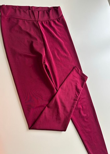 Bordo Kadın Tayt - Görsel 2