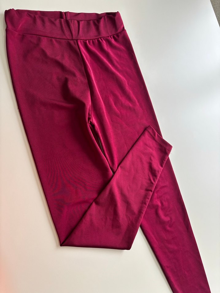 Bordo Kadın Tayt - Görsel 2