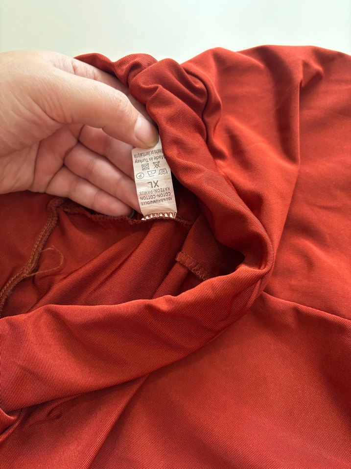 Kiremit renk Kadın Dar Kesim Tayt - Görsel 3