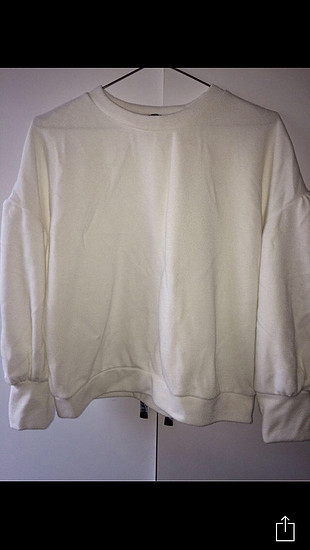 l Beden beyaz Renk Sweatshirt