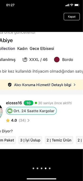 46 Beden bordo Renk Bordo Abiye