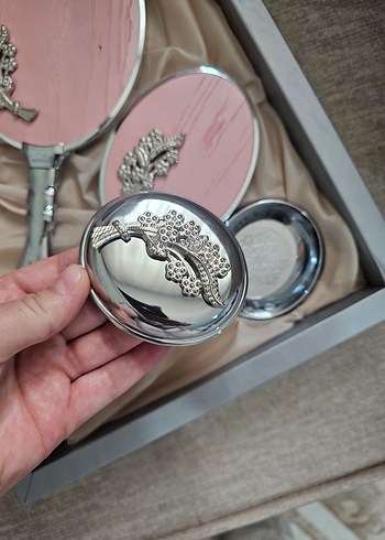 Pastel Pembe ayna seti - Görsel 5