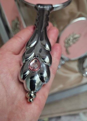 Pastel Pembe ayna seti - Görsel 7