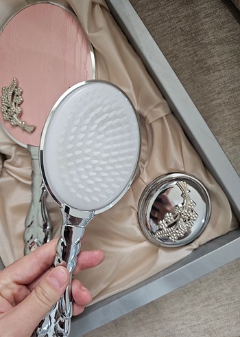 Pastel Pembe ayna seti - Görsel 6