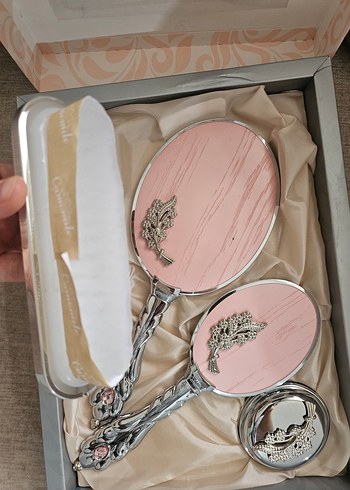 Pastel Pembe ayna seti - Görsel 2