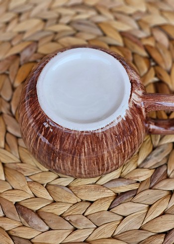  Beden kahverengi Renk sıfır coconut kupa