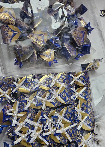 Mavi Süslemeli Hediyelik Kutular - Görsel 4