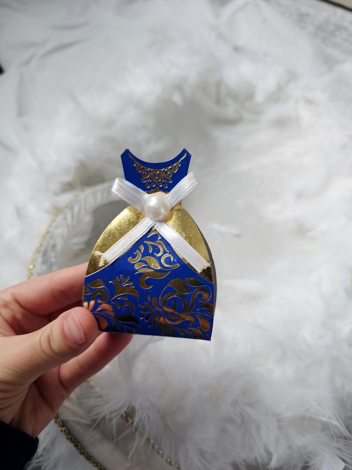 Mavi Süslemeli Hediyelik Kutular - Görsel 3