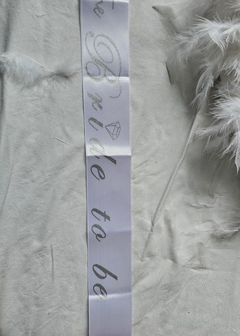 Parlak Beyaz Bride Kuşağı - Görsel 2