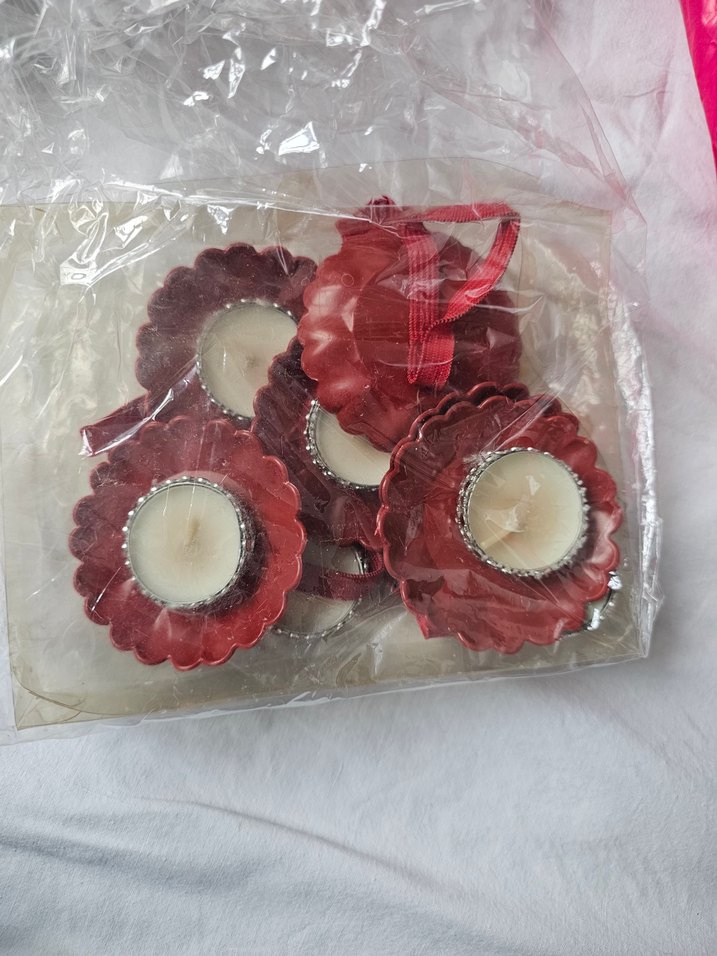 taşlı tepsili el mumu - Görsel 4