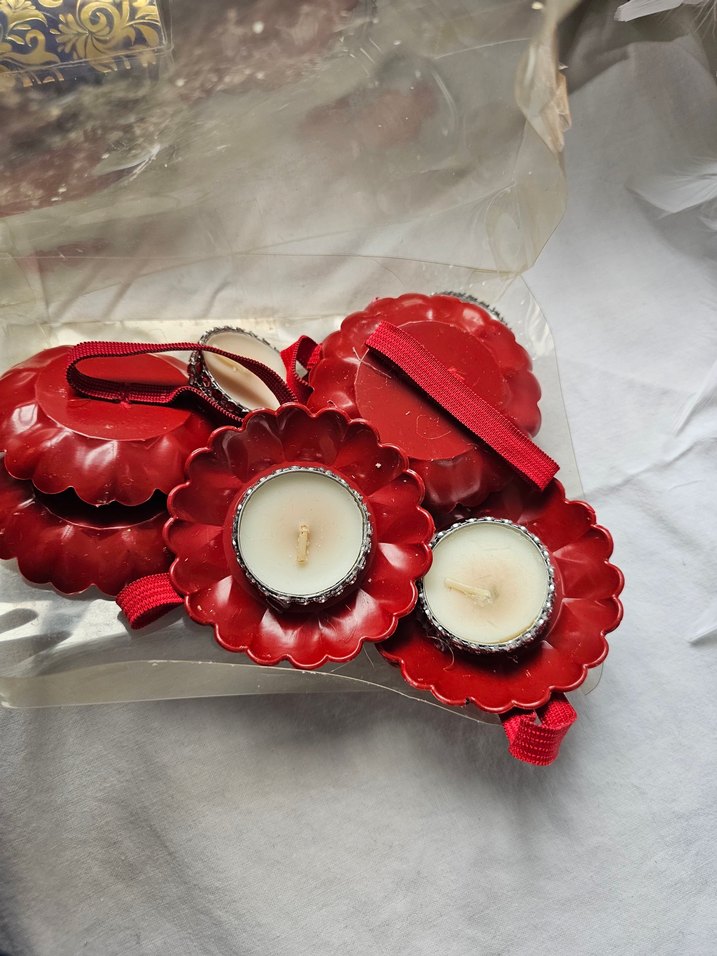 taşlı tepsili el mumu - Görsel 2