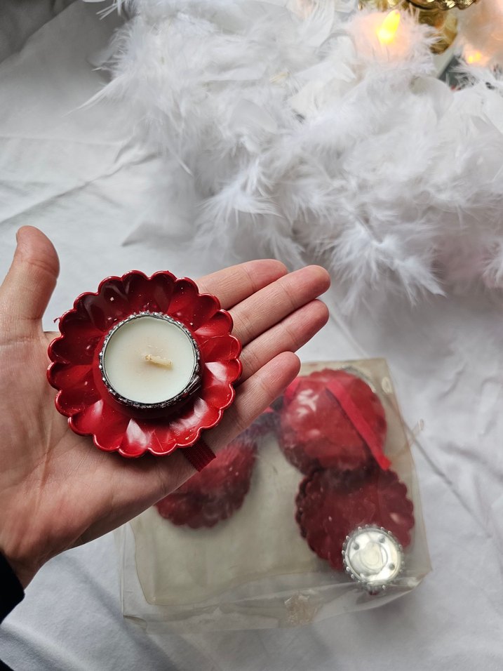 taşlı tepsili el mumu - Görsel 5