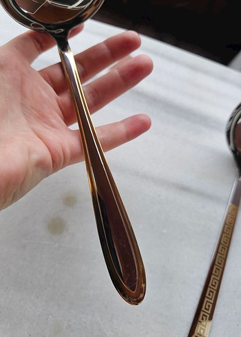 altın varaklı kepçe - Görsel 5