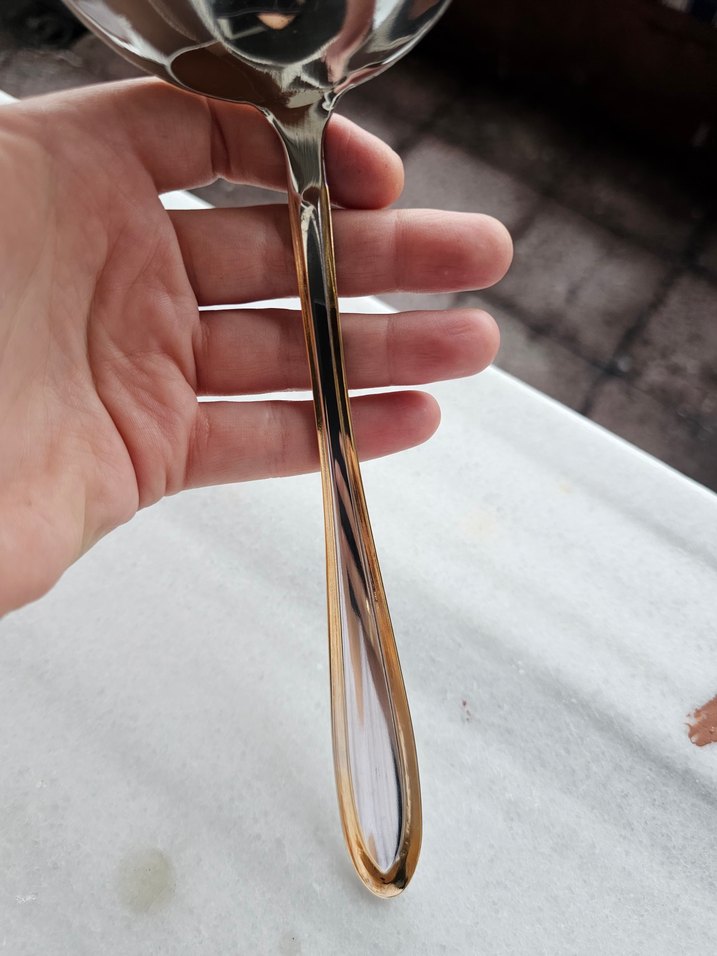 altın varaklı kepçe - Görsel 4