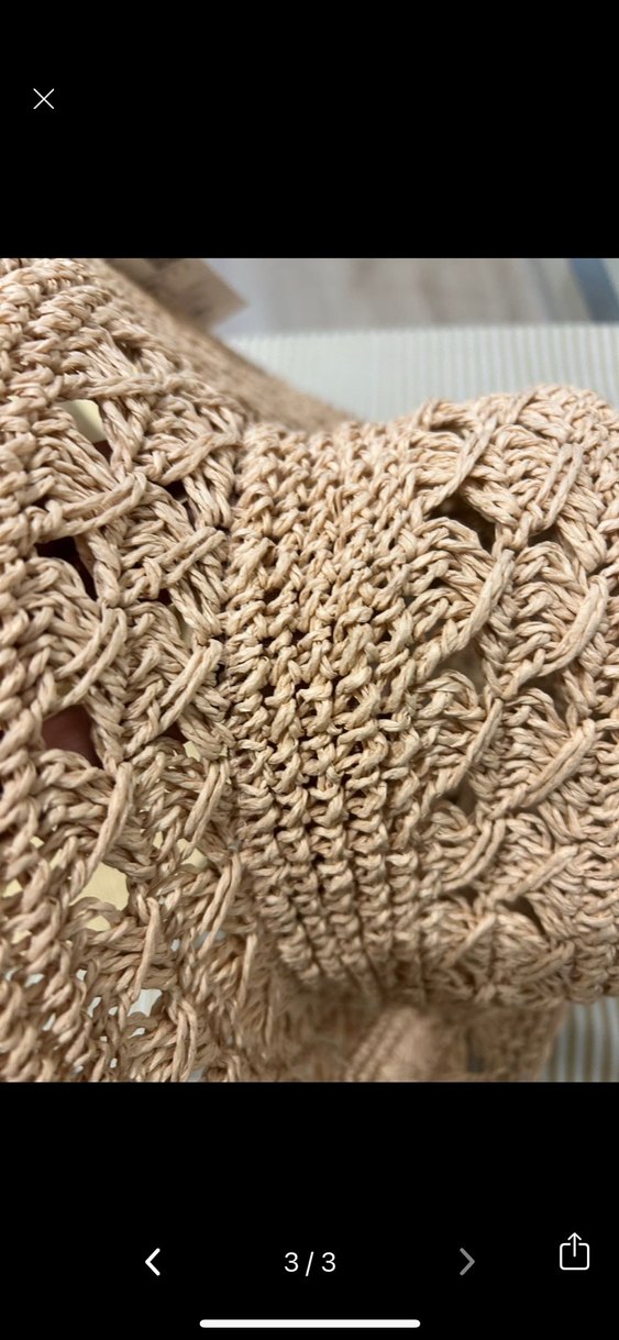 Dantel Detaylı Bohem Örgü Kadın Şapka hasır şapka - Görsel 3