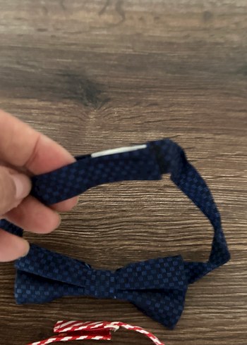 Çocuklar için Çizgili Vintage Papyon Seti - Görsel 6