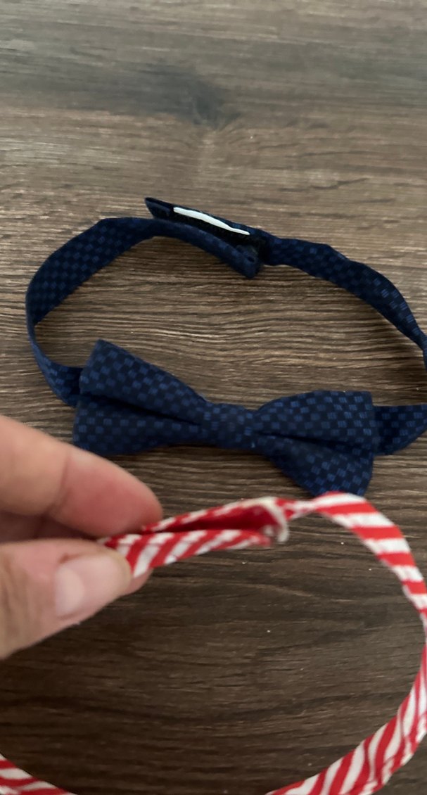 Çocuklar için Çizgili Vintage Papyon Seti - Görsel 5