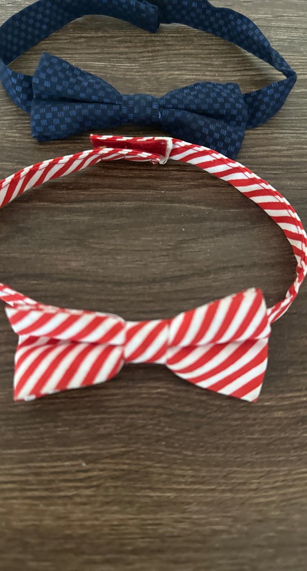 Çocuklar için Çizgili Vintage Papyon Seti - Görsel 2