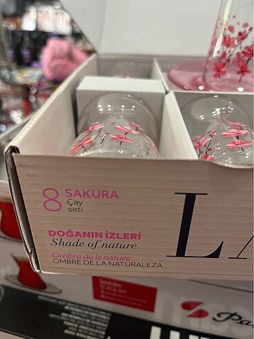  Beden pembe Renk Lav sakura çay seti