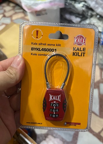 Kale Kirmizi Sifreli Asma Kilit