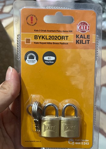 Kale Kilit 2li Pirinc Ortak Seti